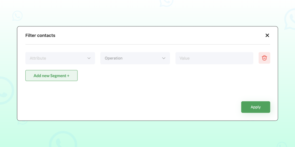 Screenshot showing how you can create a new segment by clicking on "Add new segment+" button
